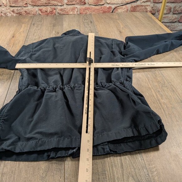 Levis Jacket Womens Small Navy Blue Long Sleeve Snap Button Pockets Nautical - Picture 8 of 11